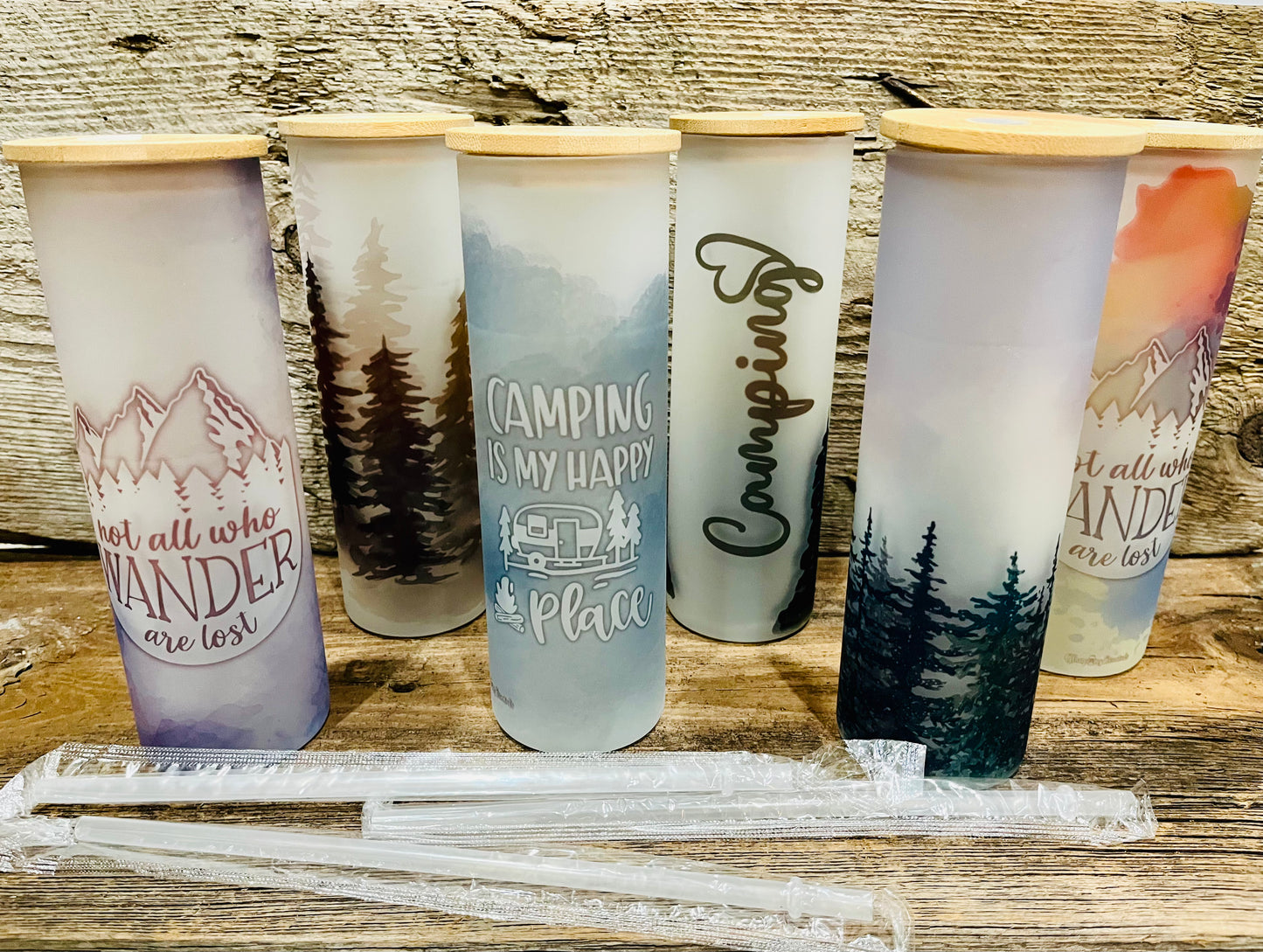 Frosted Glass Tumblers