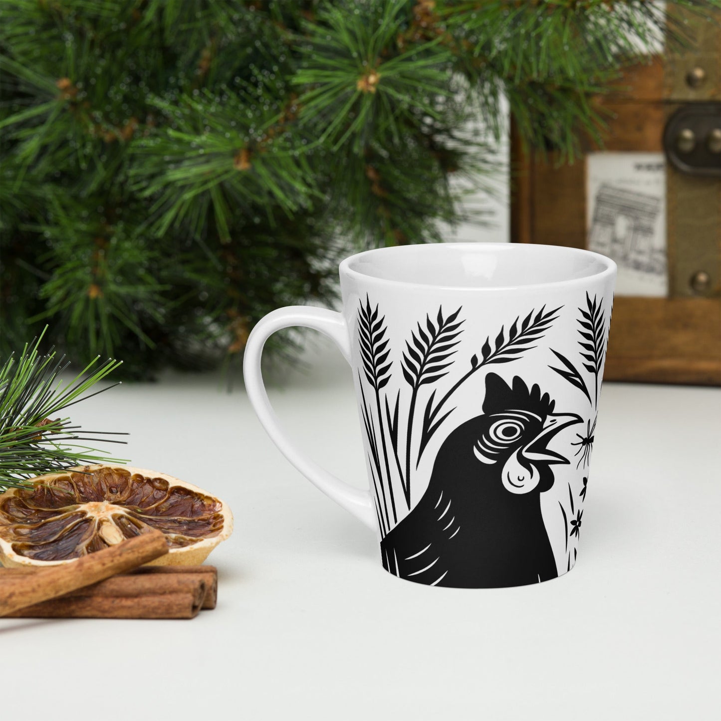 Wheat Rooster Latte mug