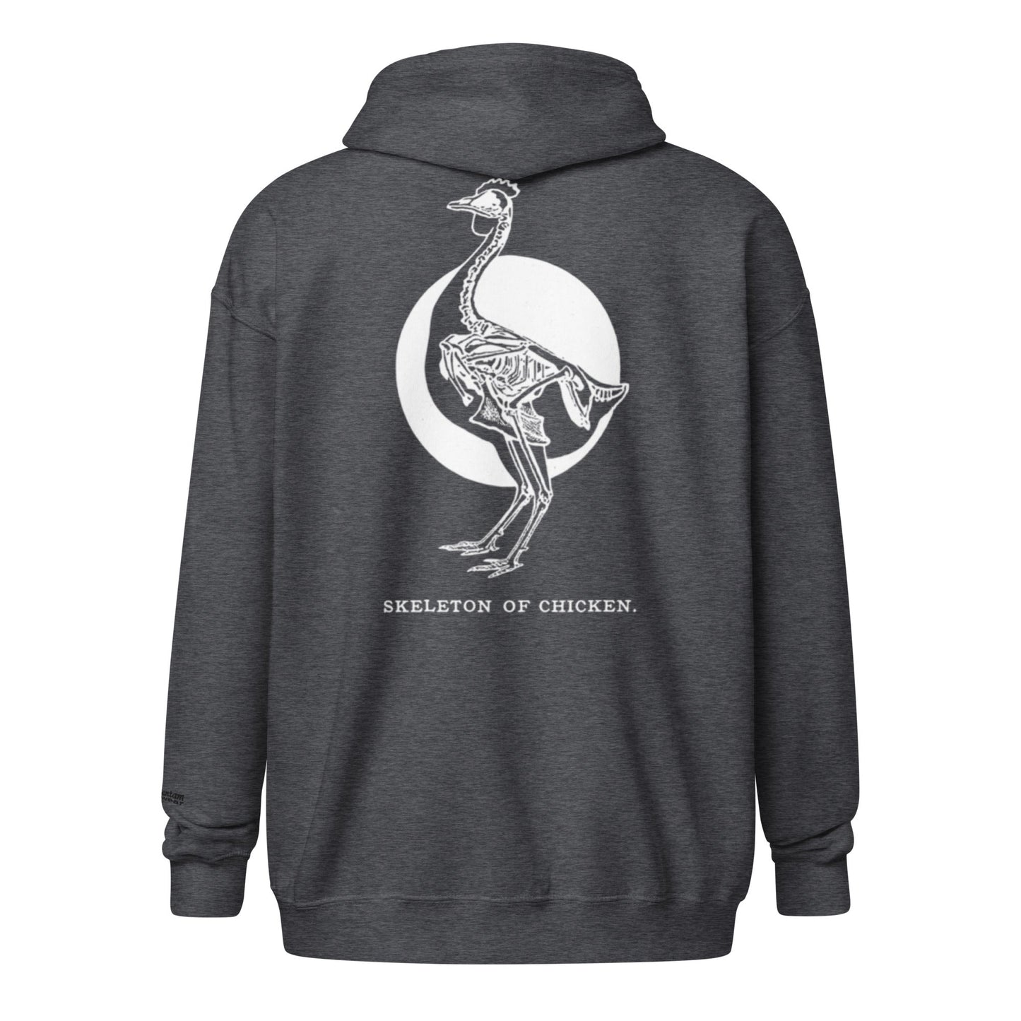 Retro Chicken Skeleton Unisex heavy blend zip hoodie