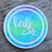 ceramic lake coaster