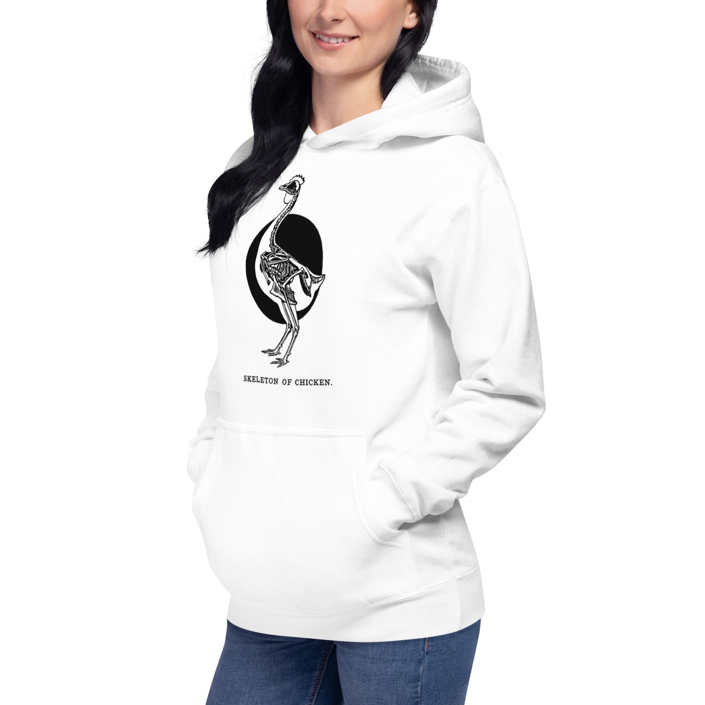 Retro Chicken Skeleton Unisex Bunny Hug (Hoodie)