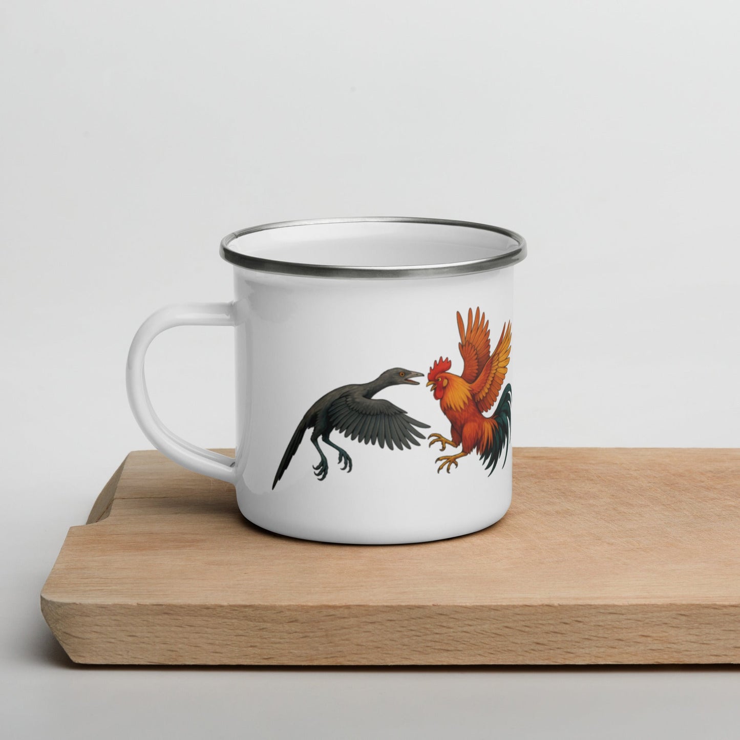 Chickasaurous Cousin Battel Enamel Mug