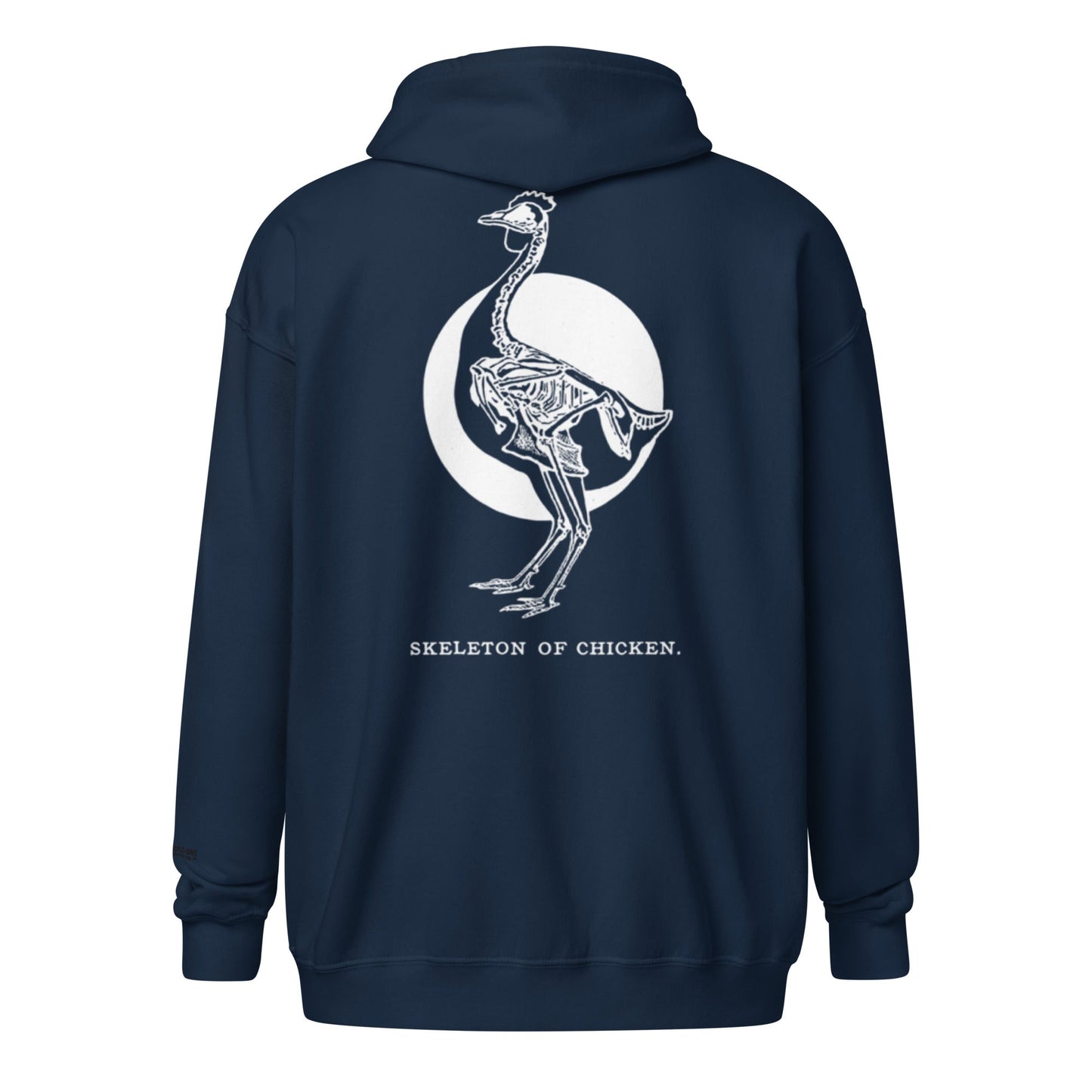 Retro Chicken Skeleton Unisex heavy blend zip hoodie