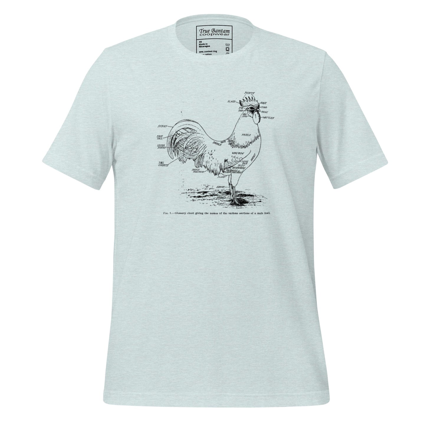 Retro Chicken Parts Unisex t-shirt