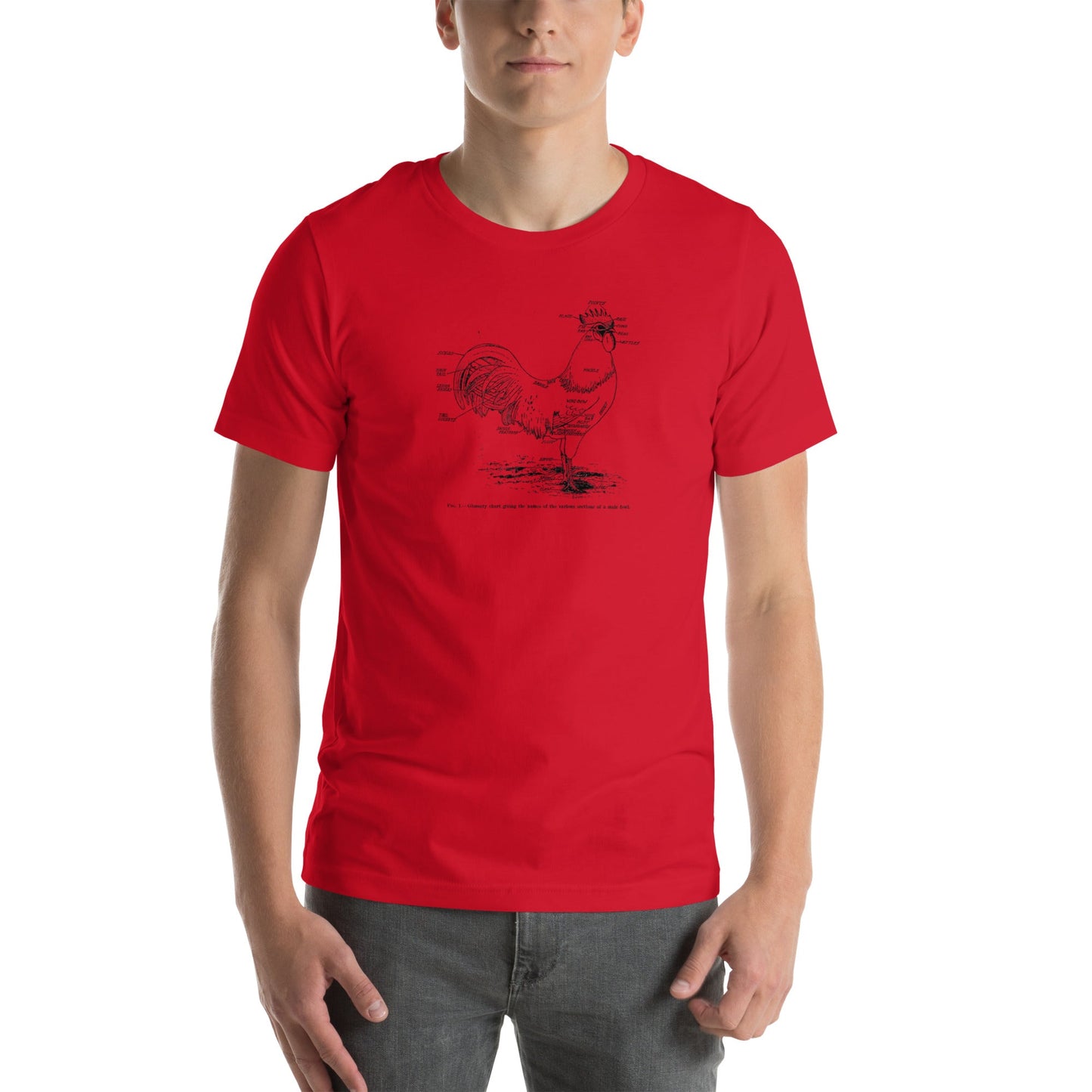 Retro Chicken Parts Unisex t-shirt