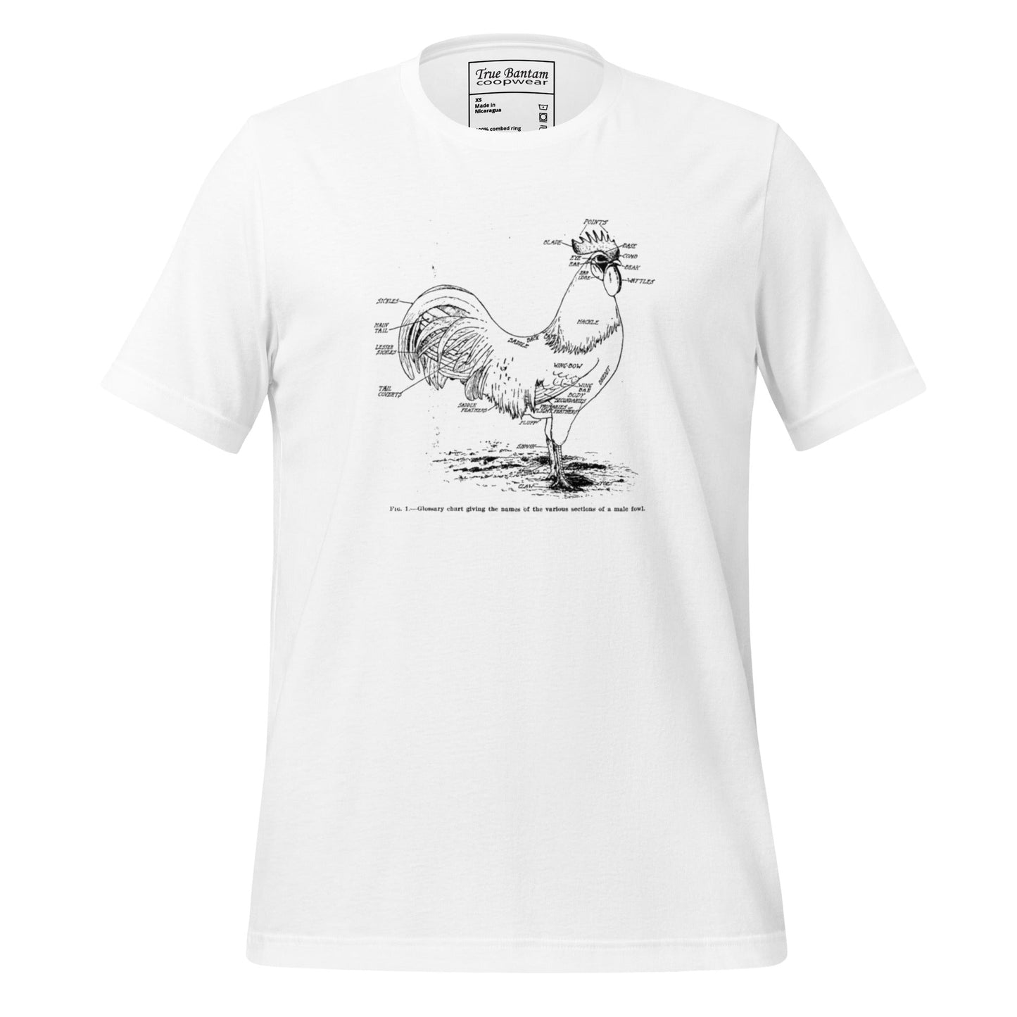 Retro Chicken Parts Unisex t-shirt