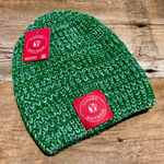 Load image into Gallery viewer, Canada Knitwear two-layered toque in forest green.  So cozy!
